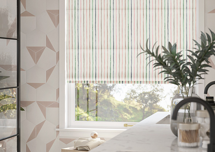 Vintage Stripe, Pastels - Roman Blind - Image 5